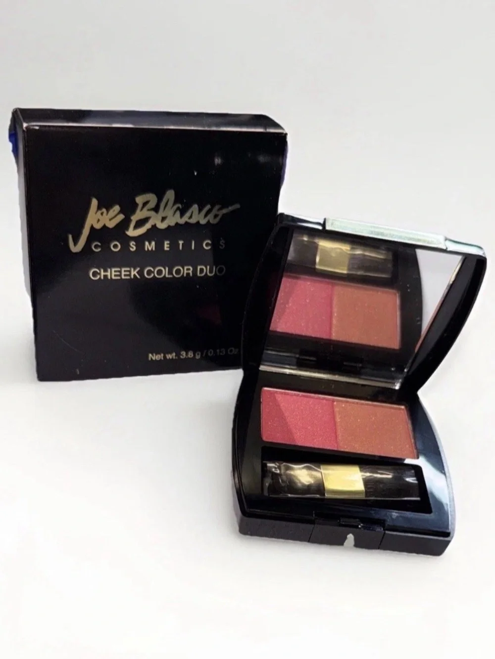 Joe Blasco Cosmetics Cheek Color Duo - Magenta Fling & Haughty Bronze NIB